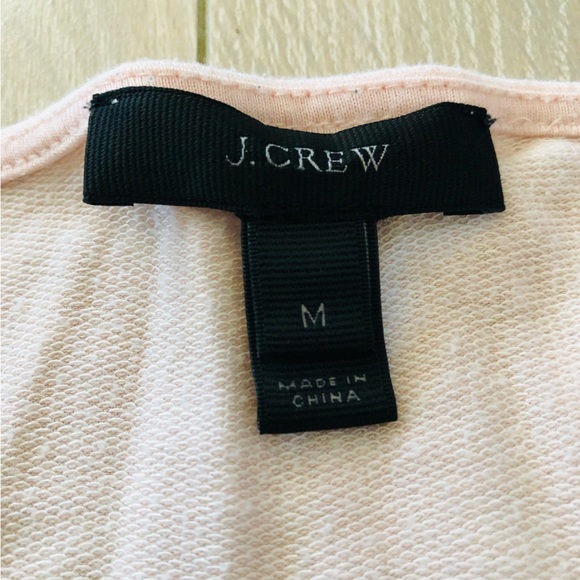 J. Crew Relaxed Fit Waist Tie Long Sleeve Top in Light Pink Size M - Picture 7 of 11